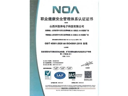 職業(yè)健康安全管理體系認(rèn)證證書
